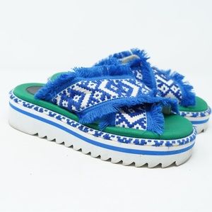 RRP€280 SCB COLLECTION By SUECOMMA BONNIE Slide On Summer Women’s Sz 6